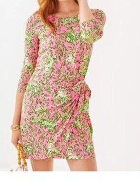 Lily Pulitzer Blaise Dress Romper SZ Small - Rousseau Pink Mane Character Energy